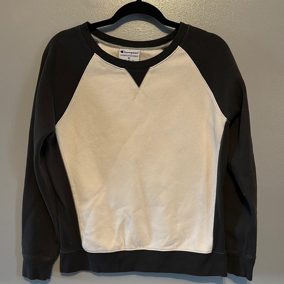 Champion Other - Champion Classic Crewneck Black and Cream Sweater